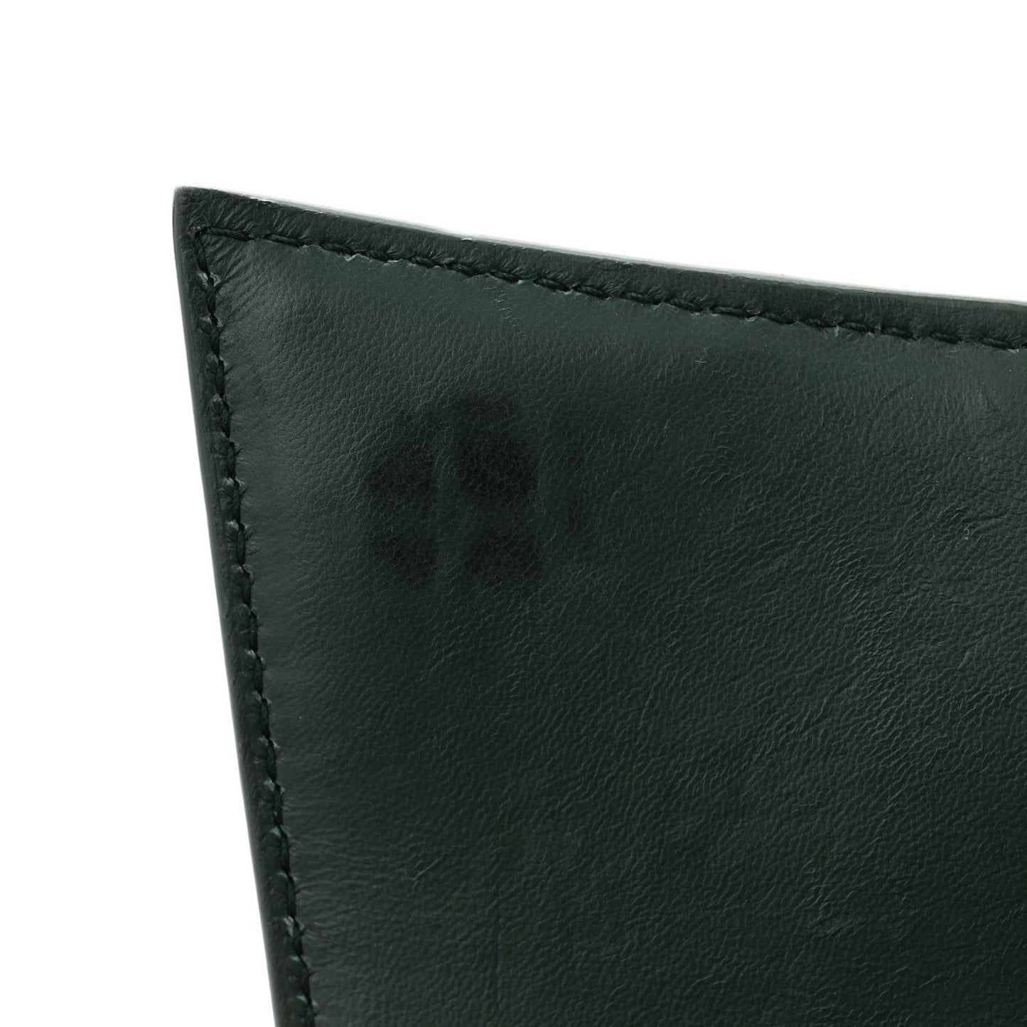 Shiny Calfskin Crocodile Embossed Small Hourglass Top Handle Bag Forest Green
