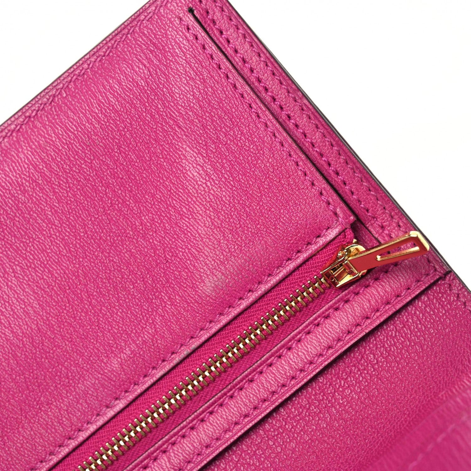 Hermes Matte Alligator Bearn Compact Wallet Rose Scheherazade 14 of 19