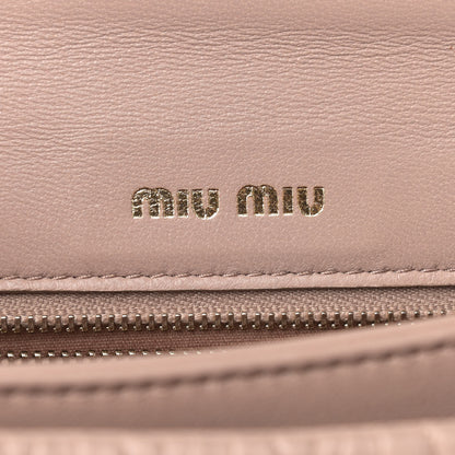 Miu Miu Lambskin Confidential Matelasse Chain Shoulder Bag Orchidea 5 of 7
