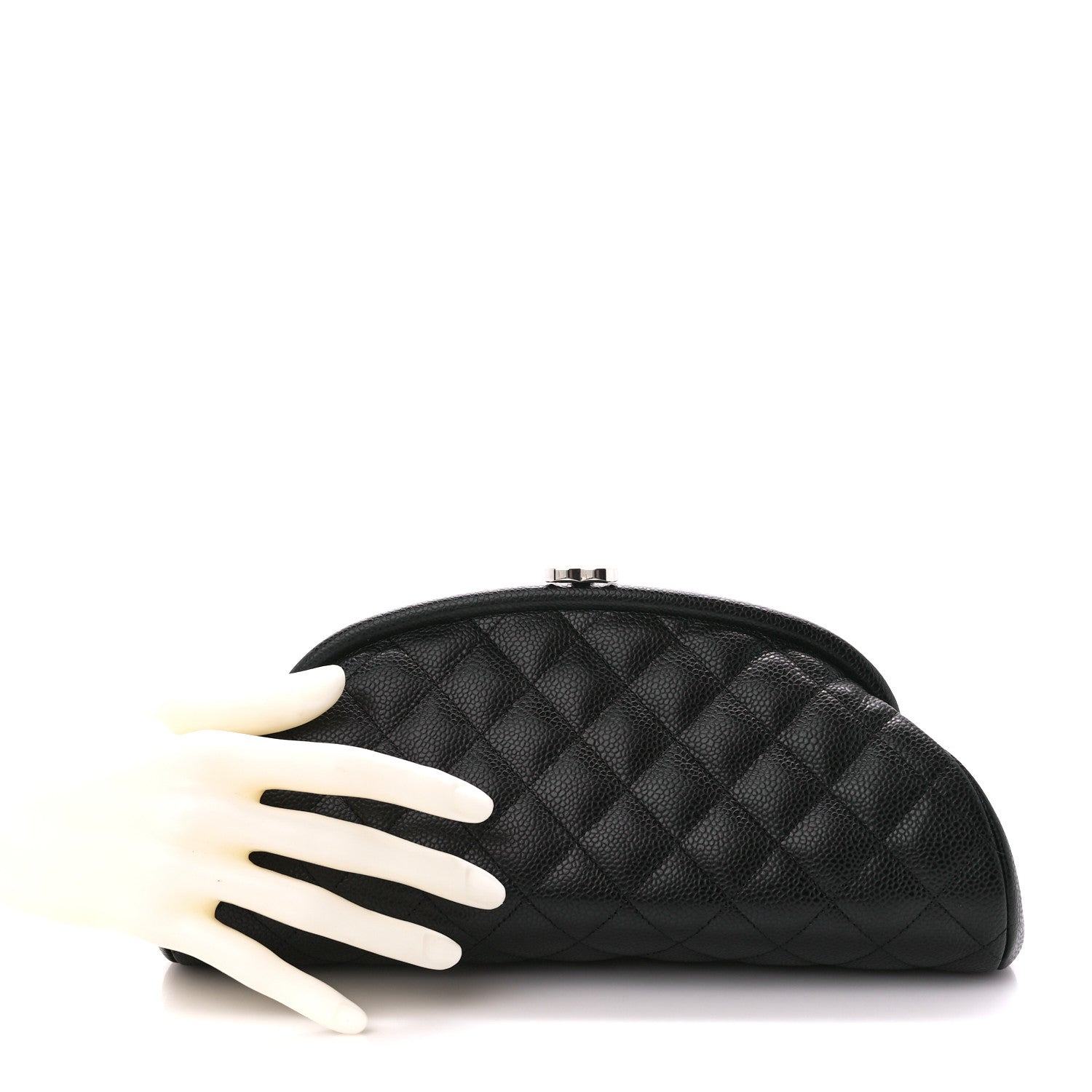 Chanel Caviar Quilted Timeless Clutch Black 2 of 11