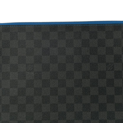 Louis Vuitton Damier Graphite Pochette Jour GM Bleu 8 of 11