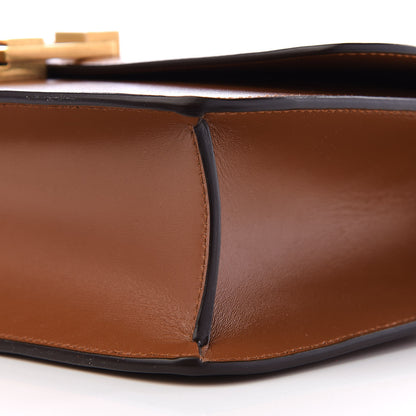 Saint Laurent Smooth Calfskin Carre Satchel Brown 7 of 10