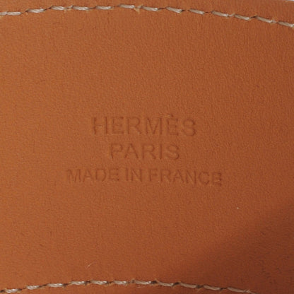 Hermes Natural Barenia Fleuron Bracelet M 6 of 7