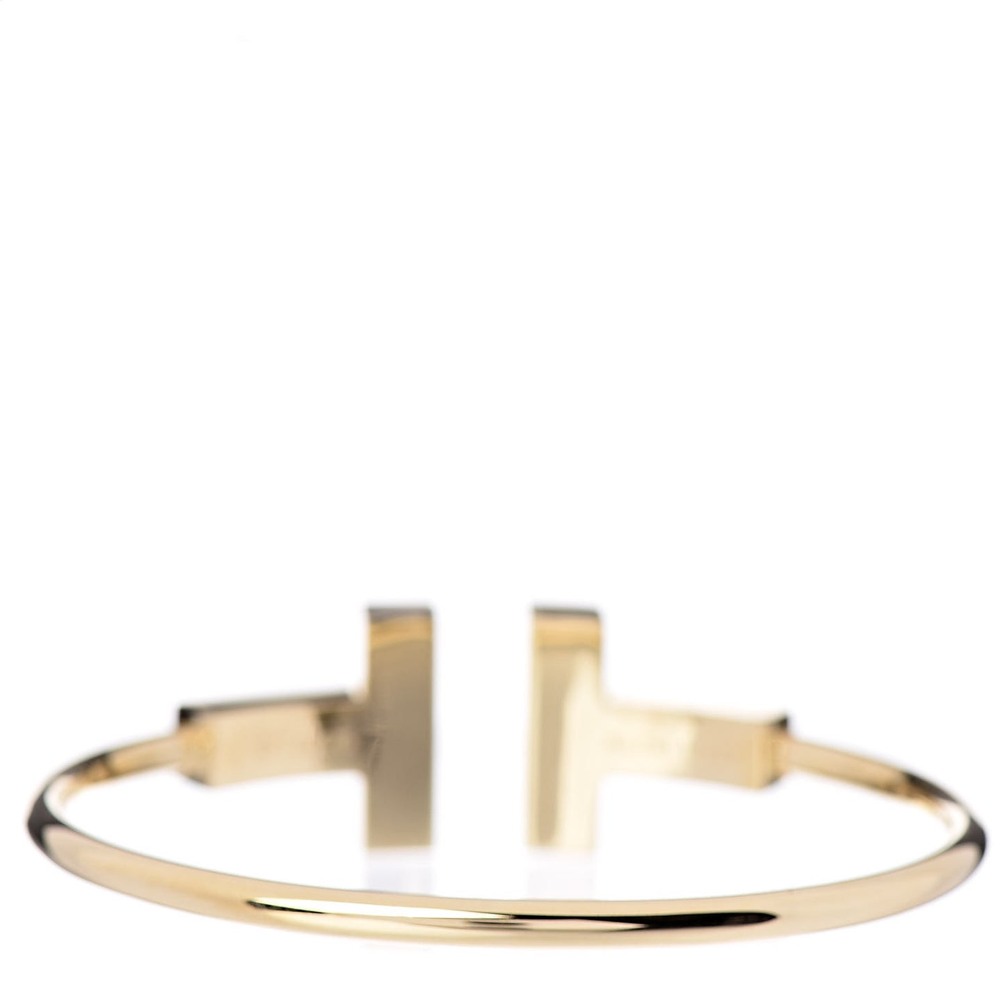 18K Yellow Gold T Wide Wire Bracelet