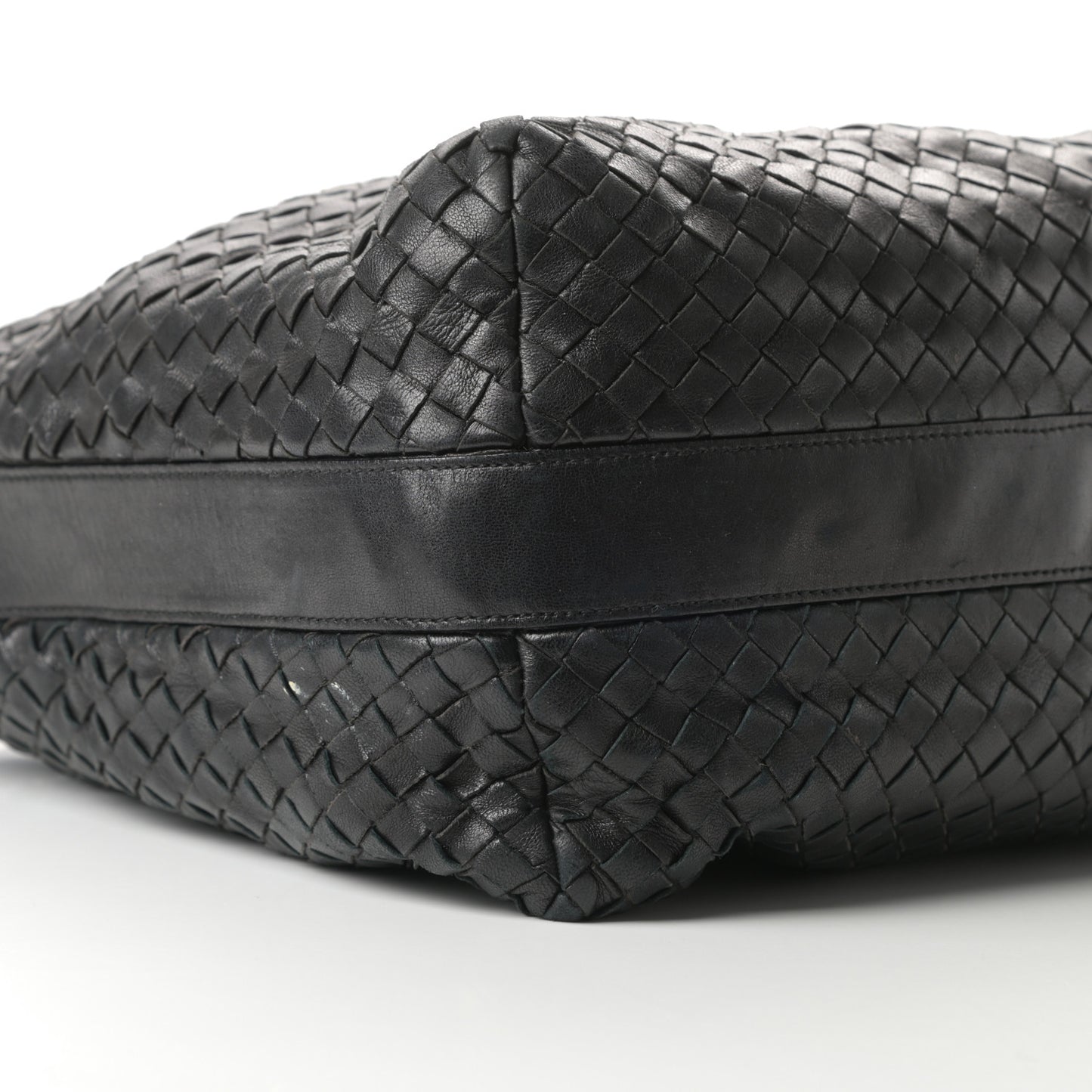 Nappa Intrecciato Hobo Black