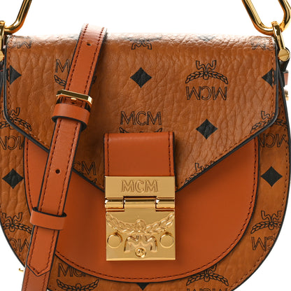 MCM Visetos Mini Tracy Shoulder Bag Cognac 7 of 11
