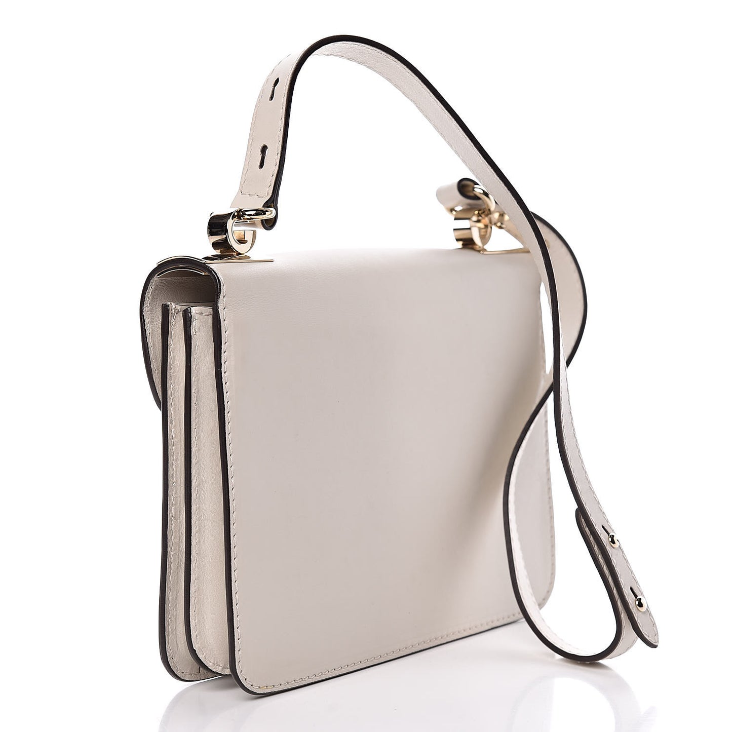 Calfskin Medium 1973 Shoulder Flap Bag Ivory