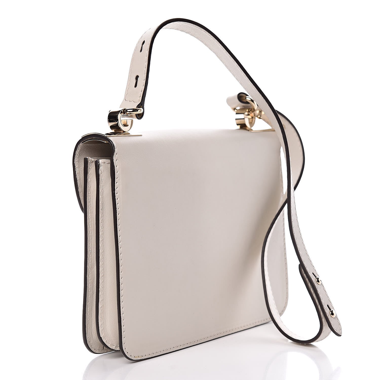 Gucci Calfskin Medium 1973 Shoulder Flap Bag Ivory 4 of 23