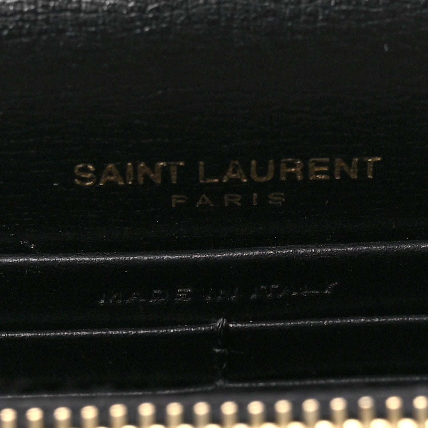 Saint Laurent Calfskin Monogram Sunset Chain Wallet Black 6 of 10