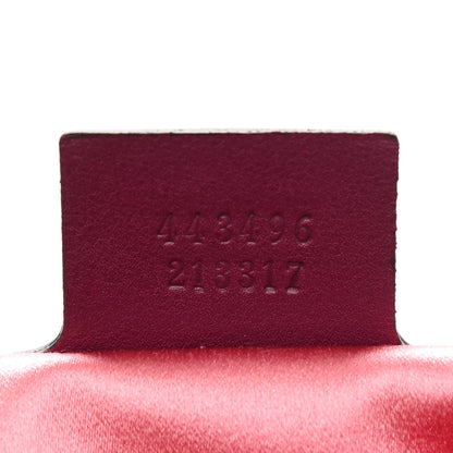 Gucci Velvet Matelasse Loved Embroidered Medium GG Marmont Shoulder Bag Fuchsia Violet Cyclamen 7 of 12
