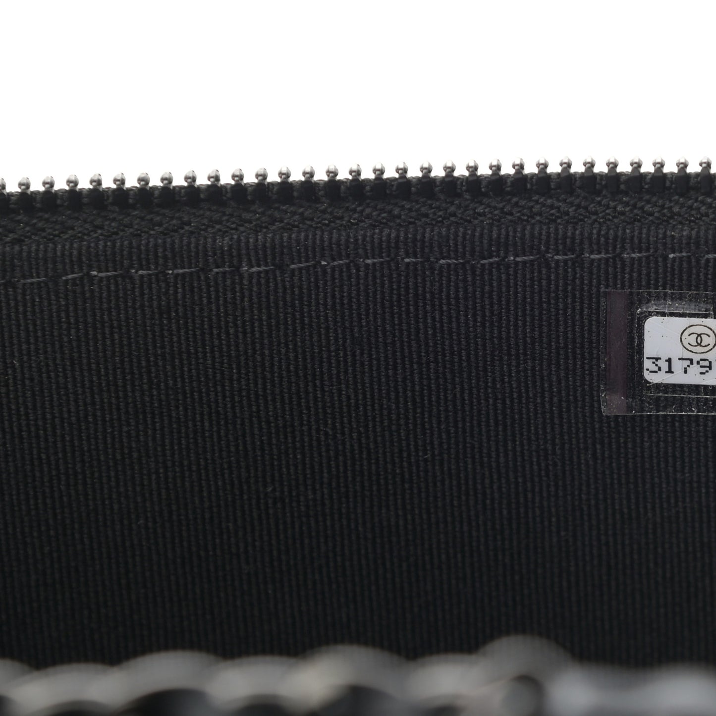 Velvet Quilted Small Vanity Case With Chain Black