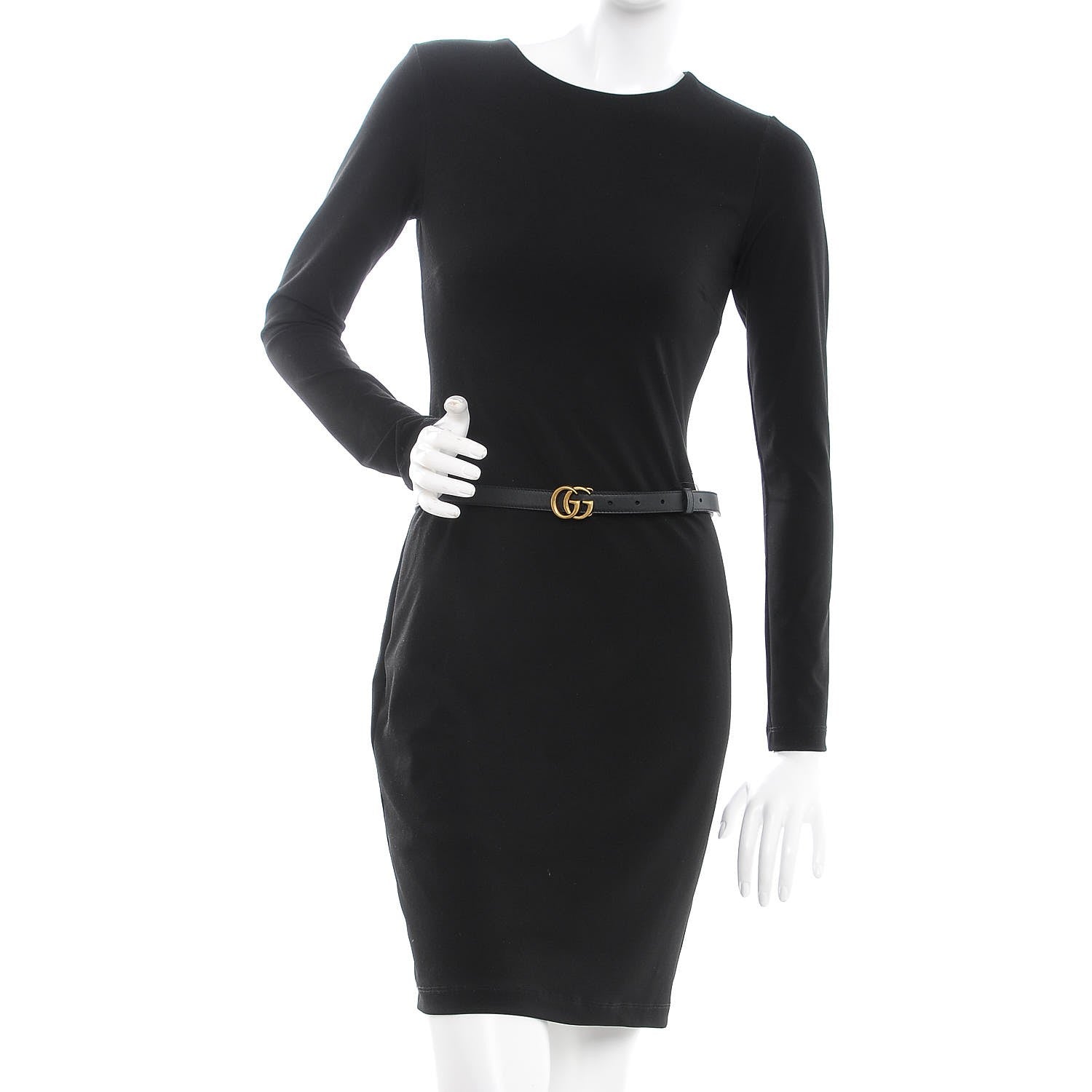 Gucci Calfskin Double G 20mm Belt 85 34 Black 2 of 8