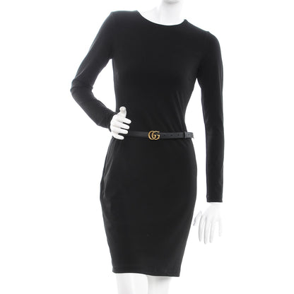 Gucci Calfskin Double G 20mm Belt 85 34 Black 2 of 8