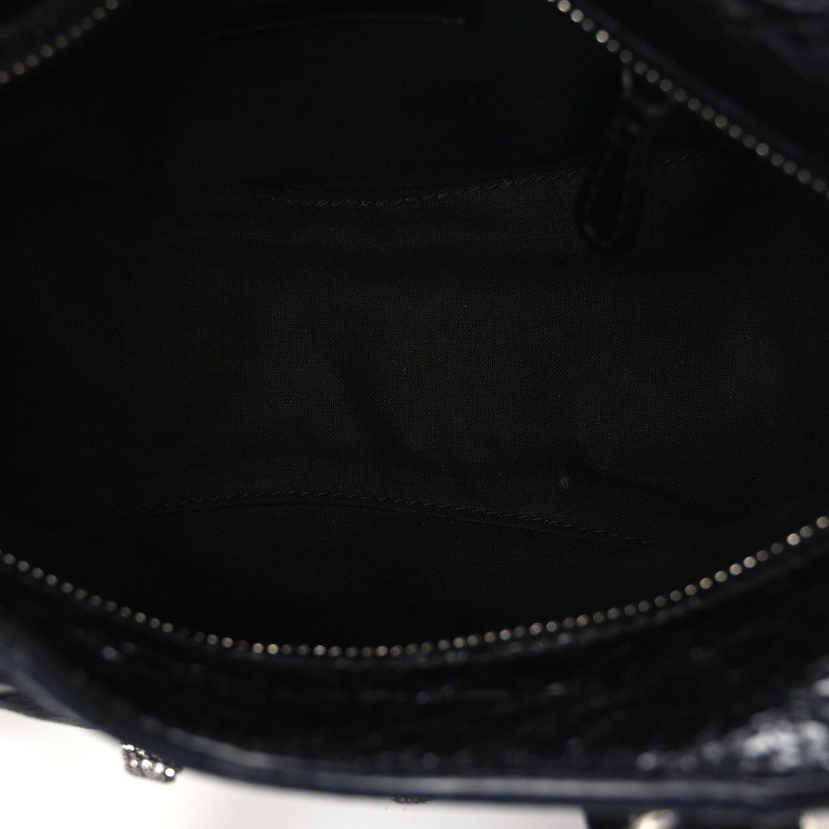 Agneau Arena Crystal Neo Cagole Handbag XS Black