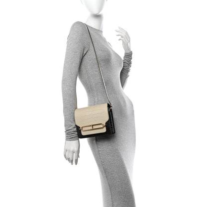 Hermes Shiny Alligator Matte Alligator Mini Sac Roulis Macassar Beton 2 of 11