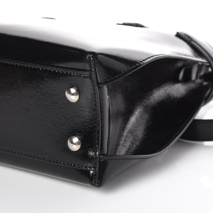 Burberry Soft Calfskin Small Banner Tote Black 6 of 11