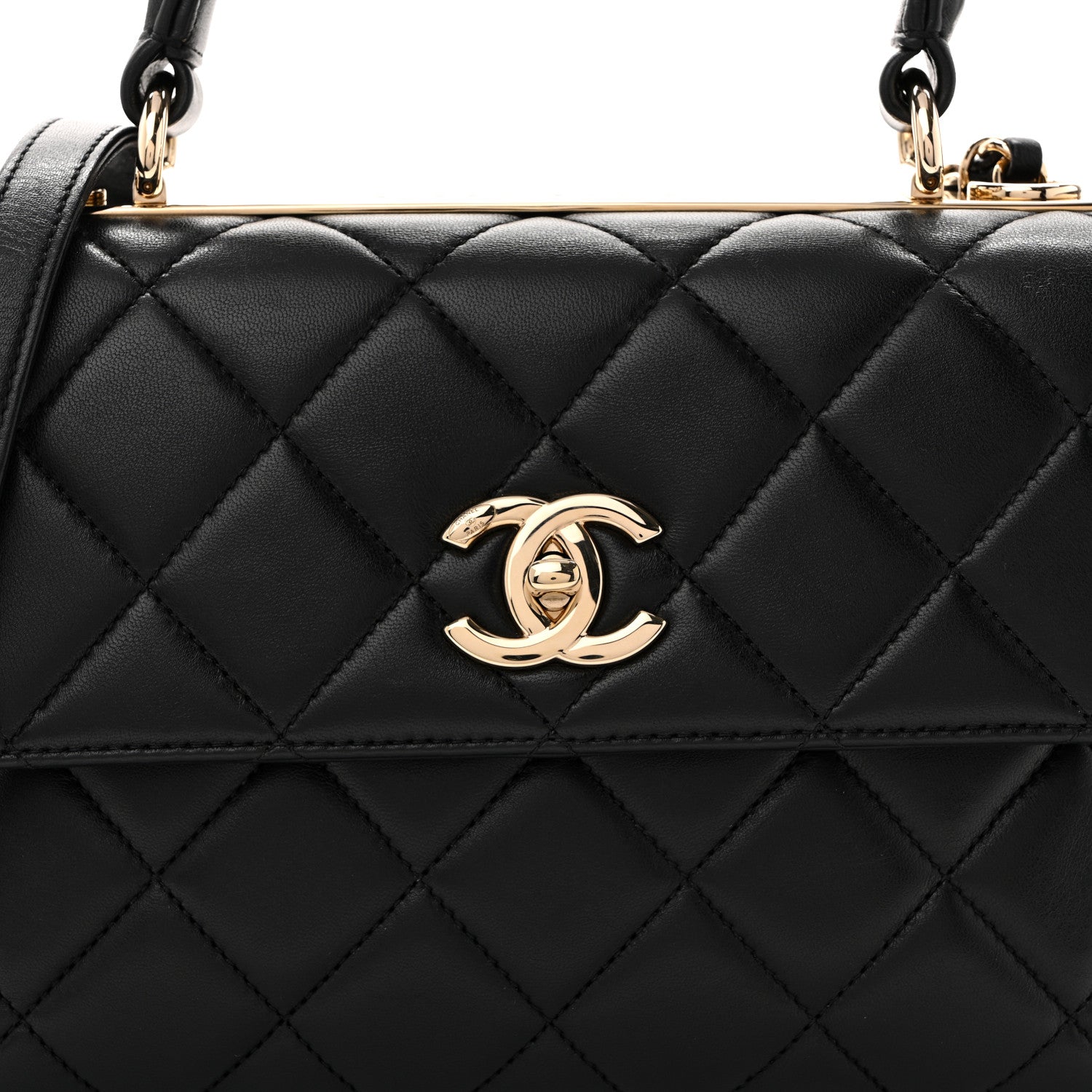 Chanel Lambskin Quilted Small Trendy CC Dual Handle Flap Bag Black 8 of 12