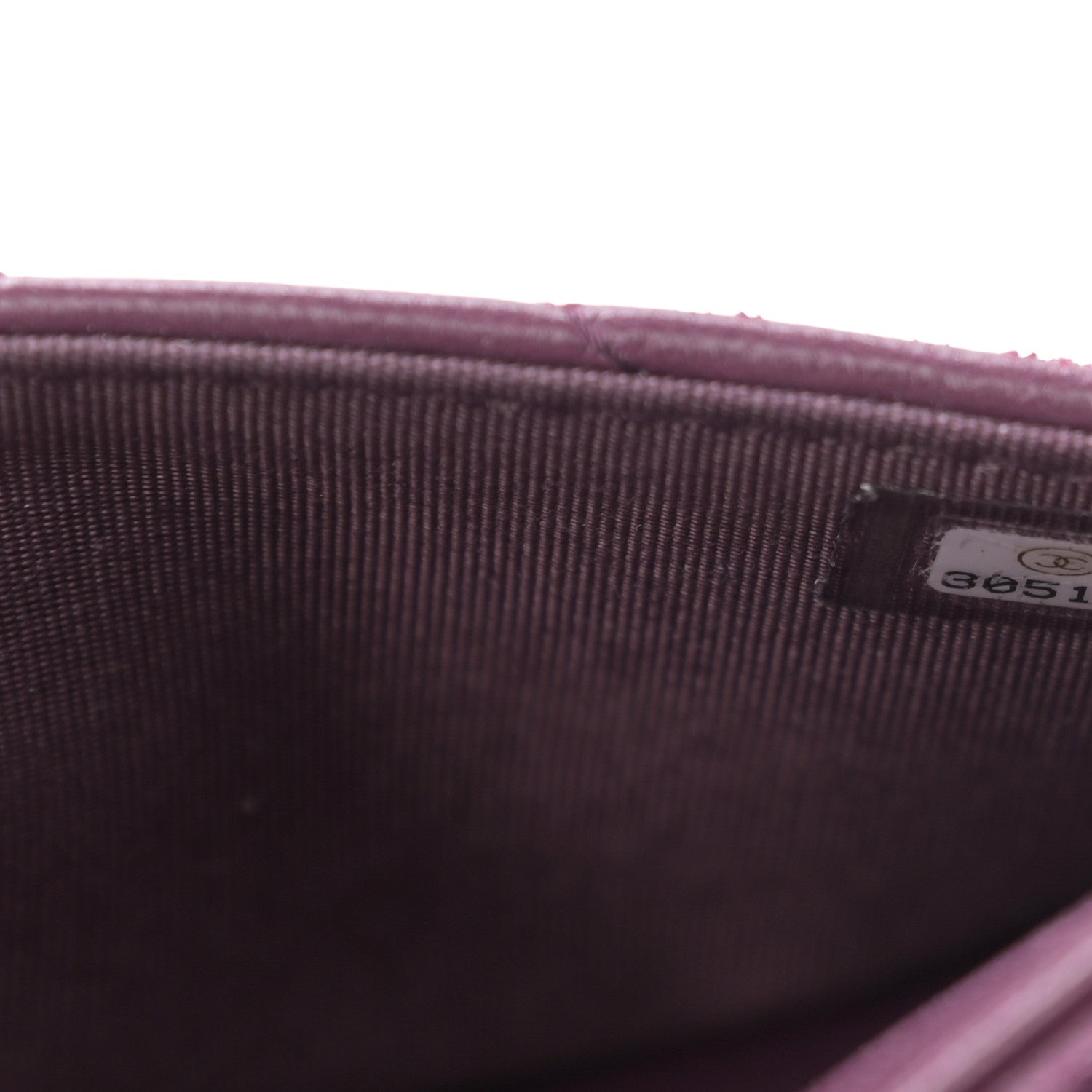Chanel Lambskin Quilted Chanel 19 Wallet On Chain WOC Purple 8 of 14