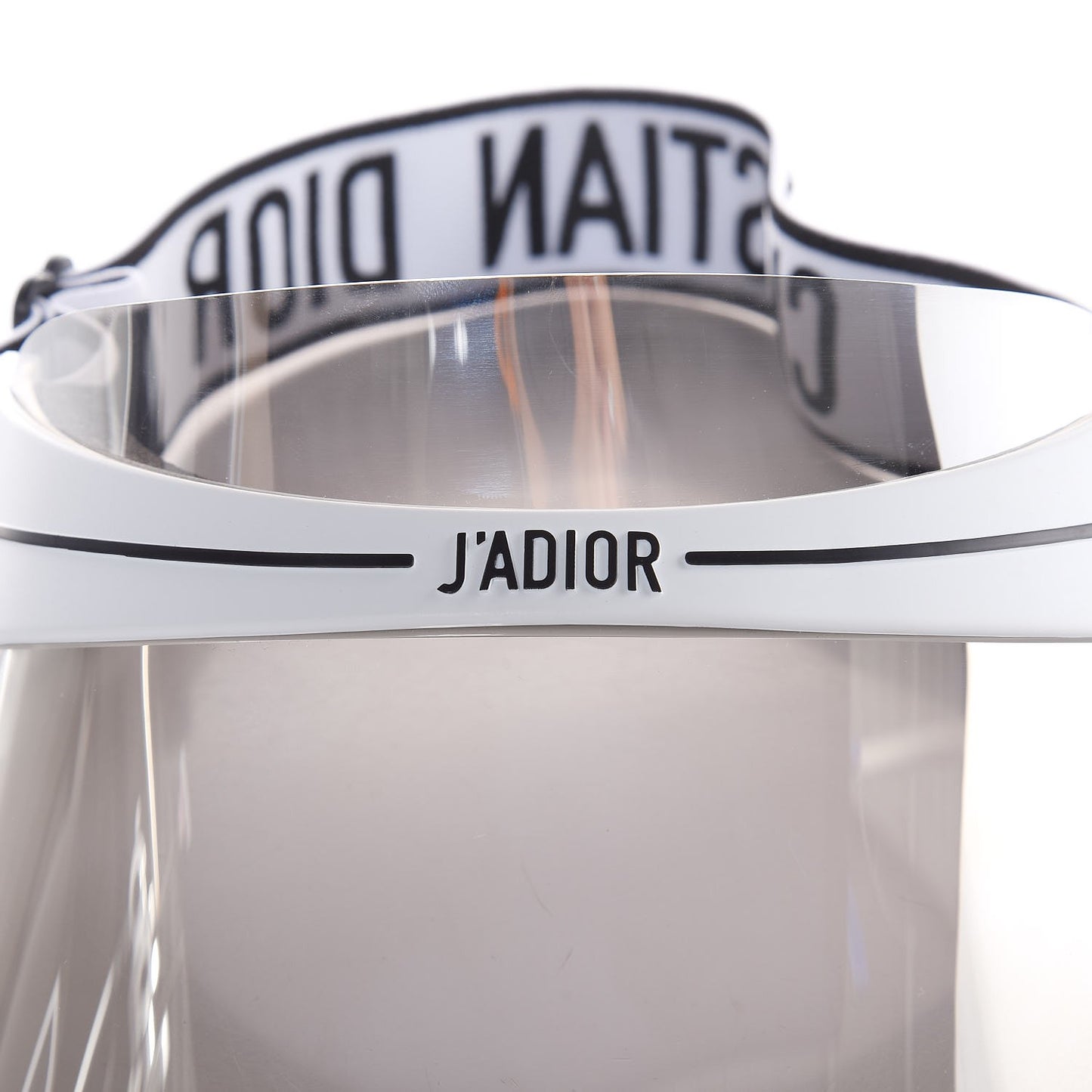 Mirrored DiorClub1 Sun Visor Silver