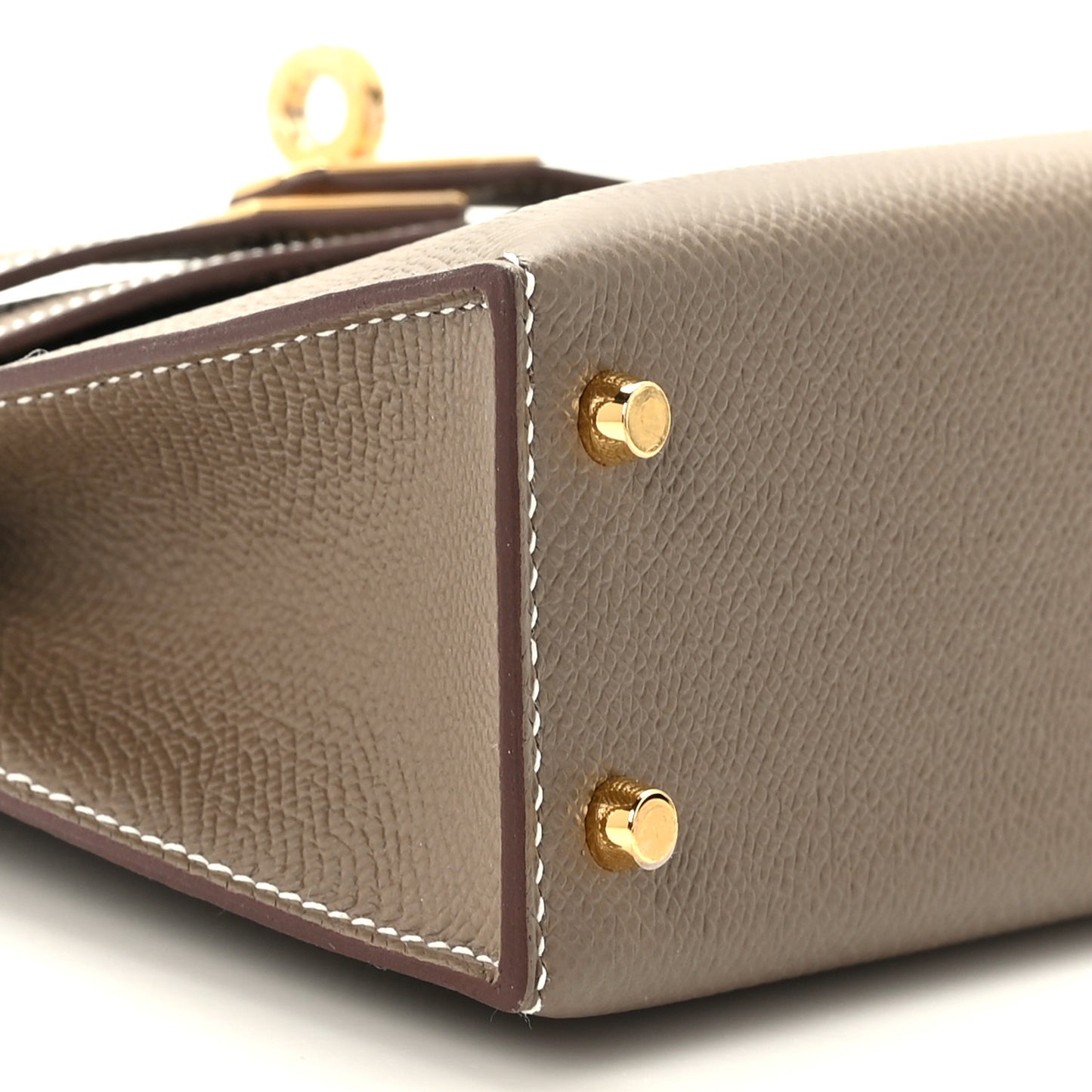 Epsom Mini Kelly Sellier 20 Etoupe