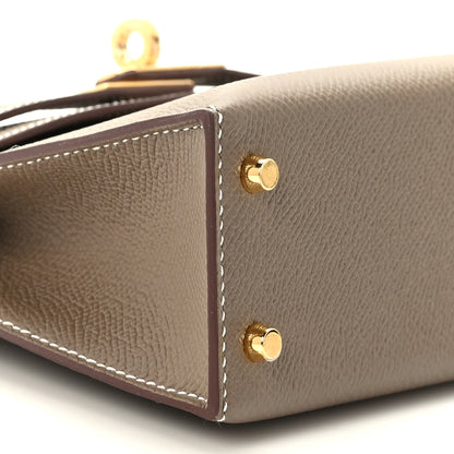 Hermes Epsom Mini Kelly Sellier 20 Etoupe 8 of 10