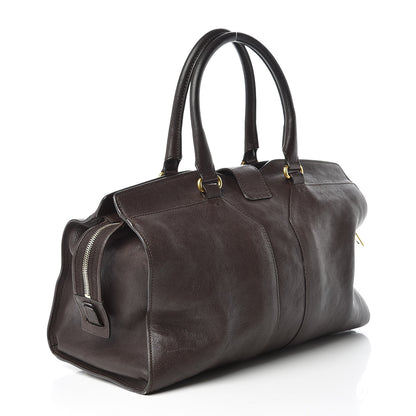 Saint Laurent Sheepskin Medium Cabas ChYc Dark Brown 3 of 23