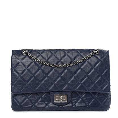 Chanel Aged Calfskin Quilted 2.55 Reissue 227 Flap Dark Blue 1 of 9