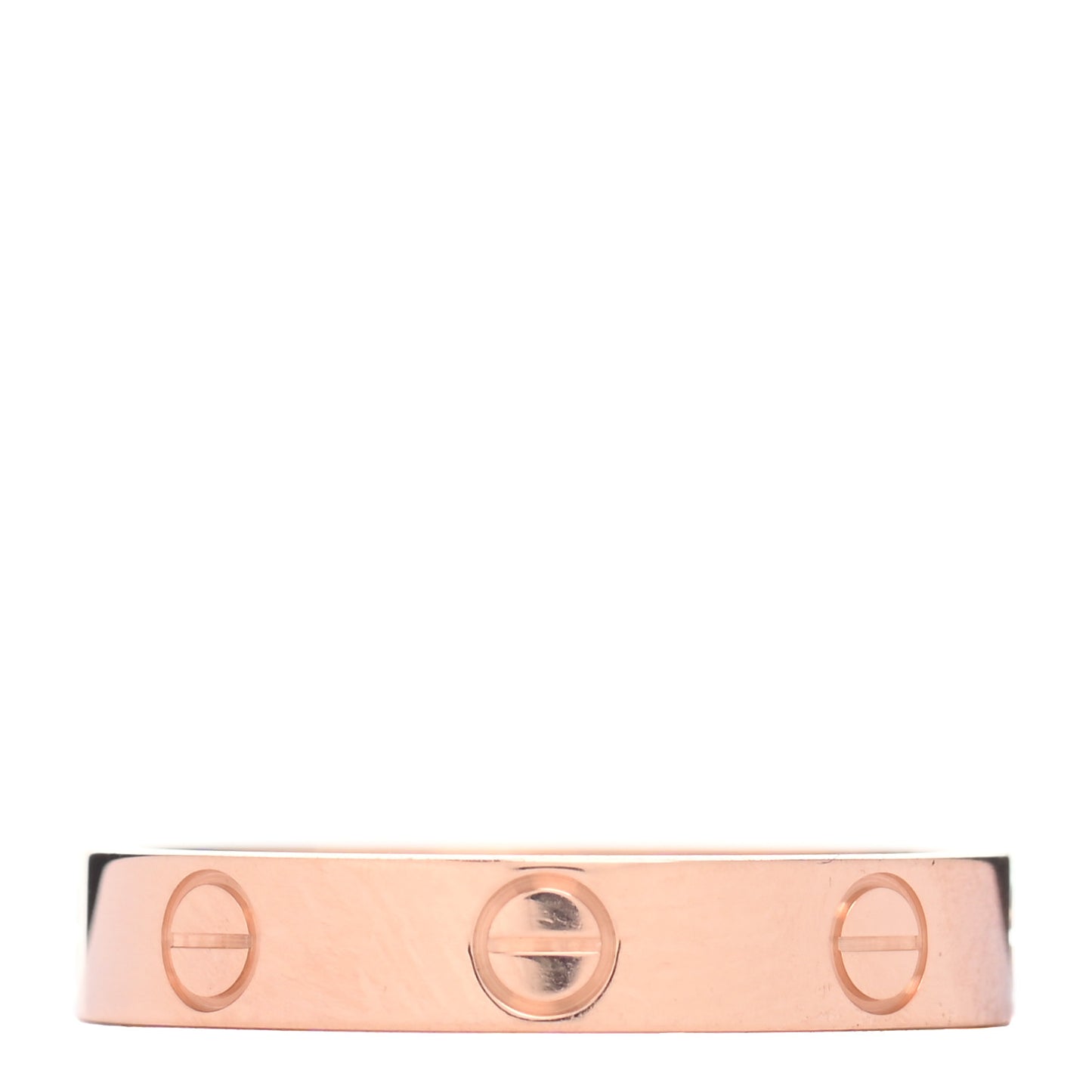 18K Pink Gold 3.5mm LOVE Wedding Band Ring 54 7