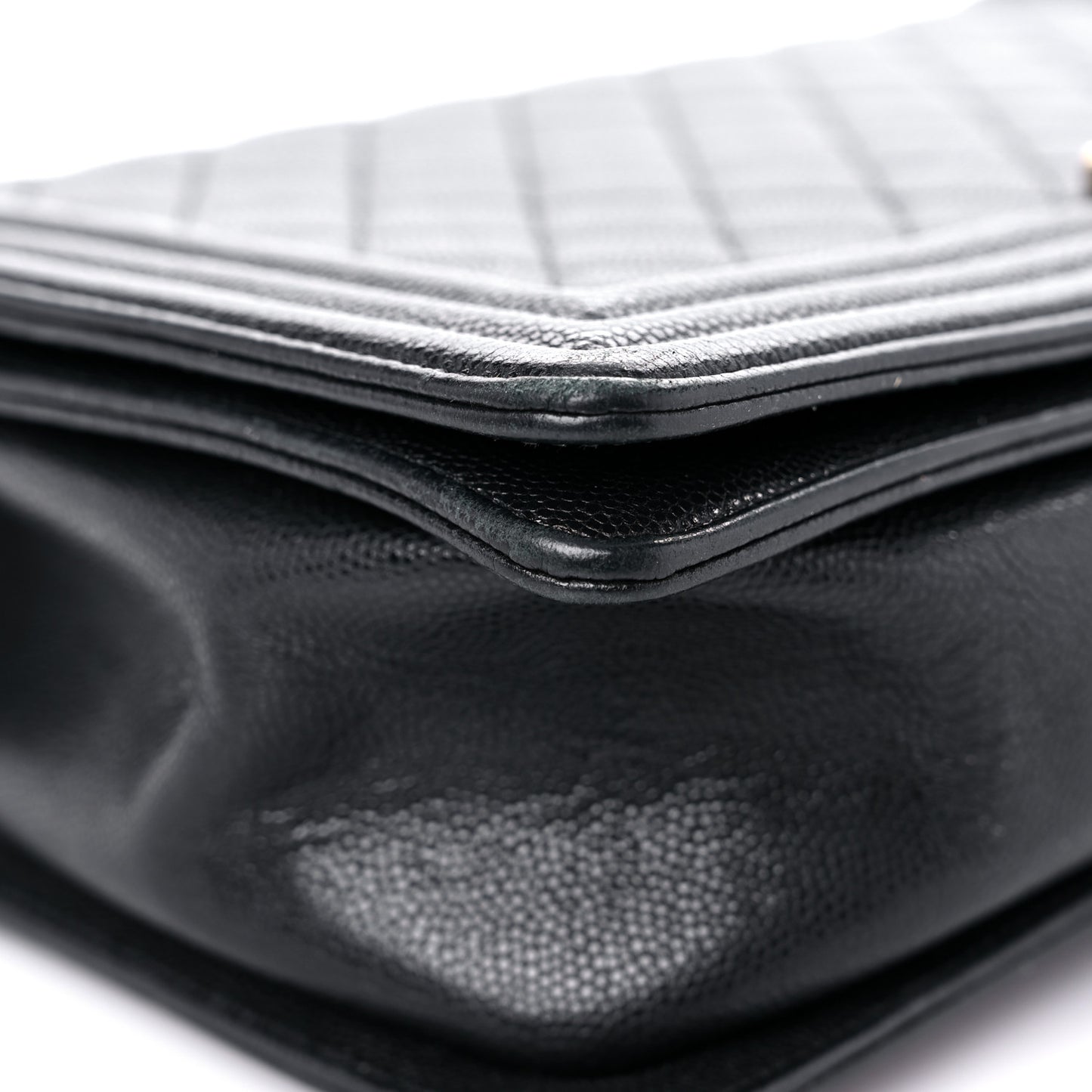 Caviar Quilted New Medium Boy Flap Black