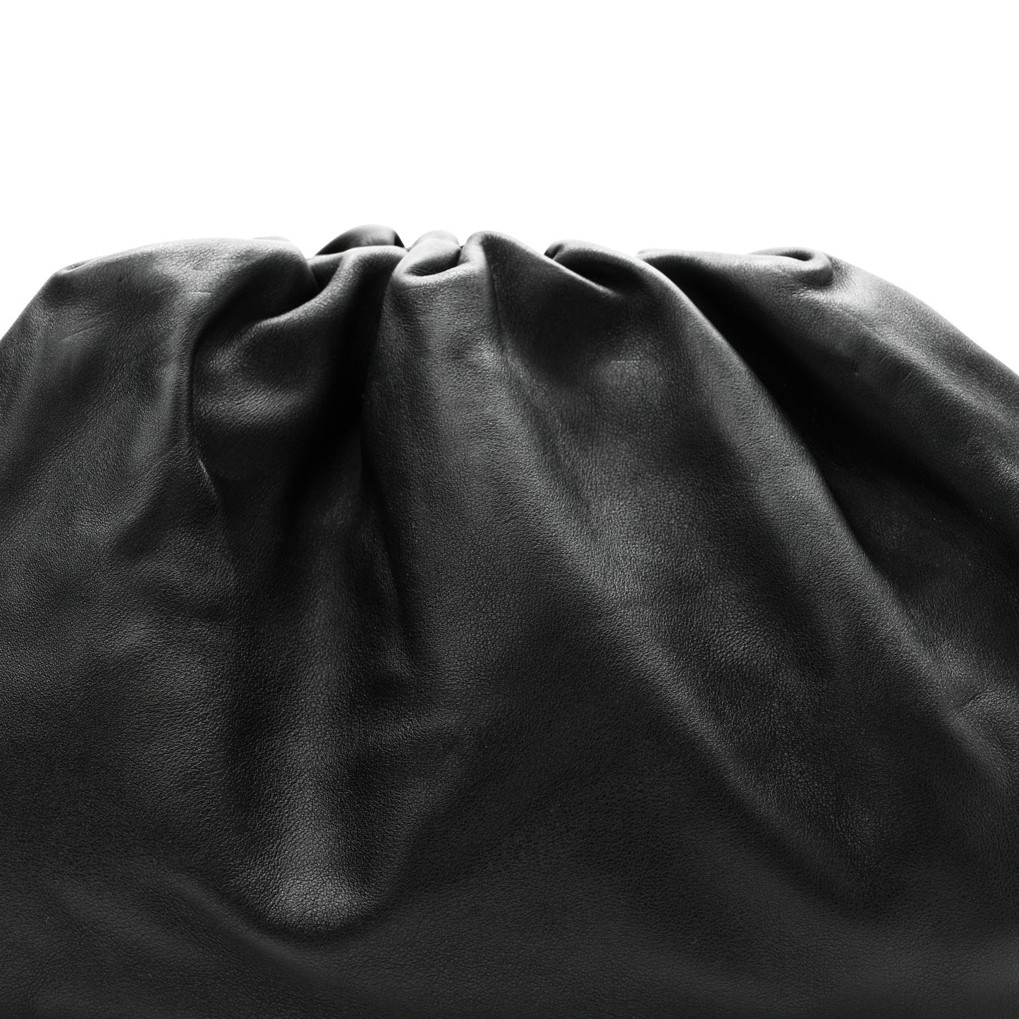Smooth Butter Calf The Pouch Oversized Clutch Black
