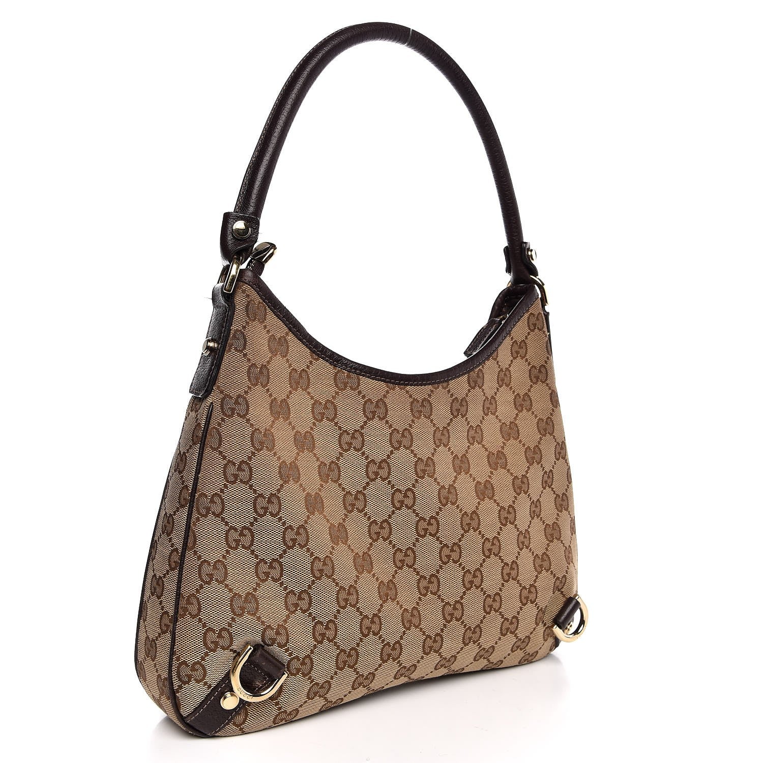 Gucci Monogram Medium Abbey D Ring Hobo Brown 3 of 8