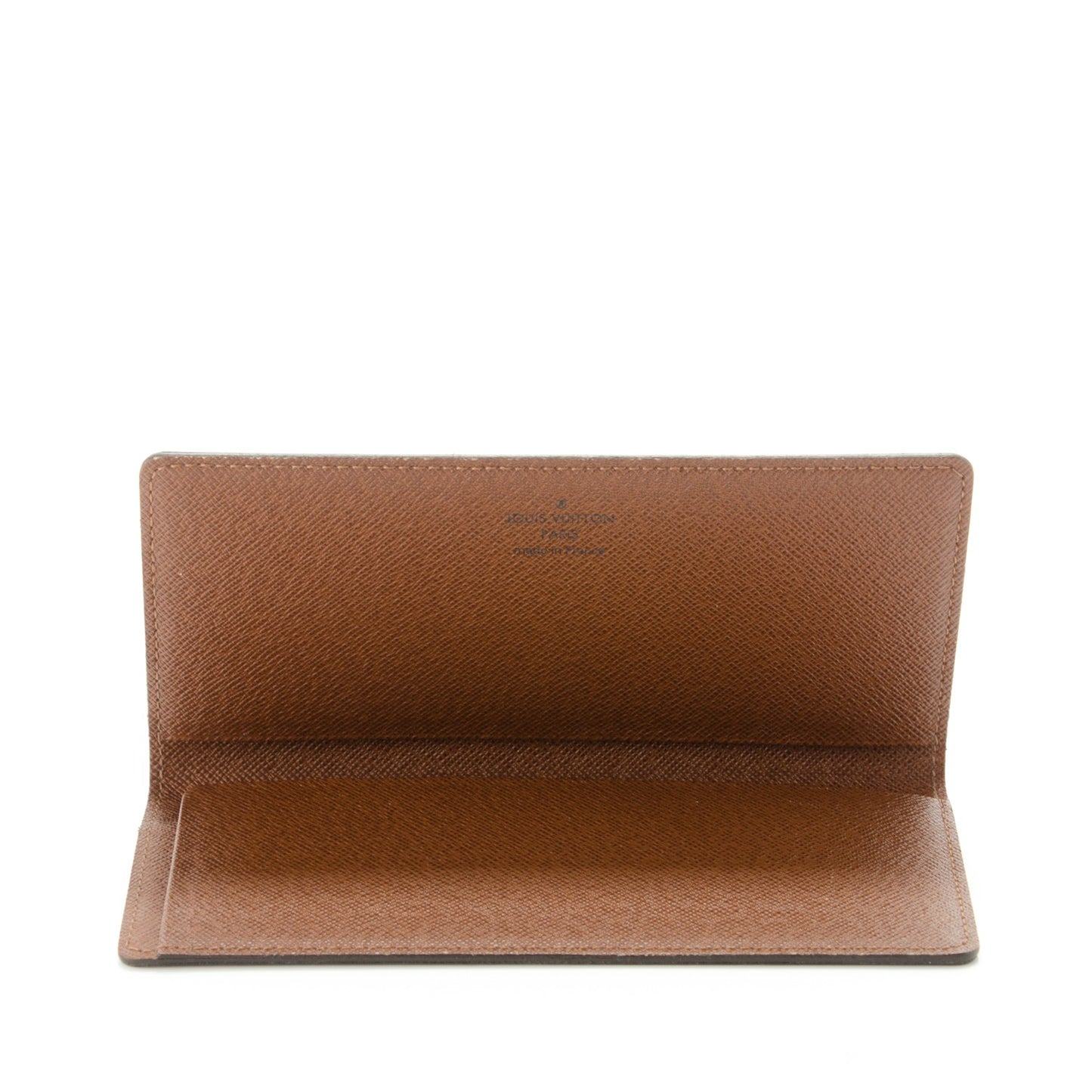 Monogram Simple Checkbook Holder Wallet Cover