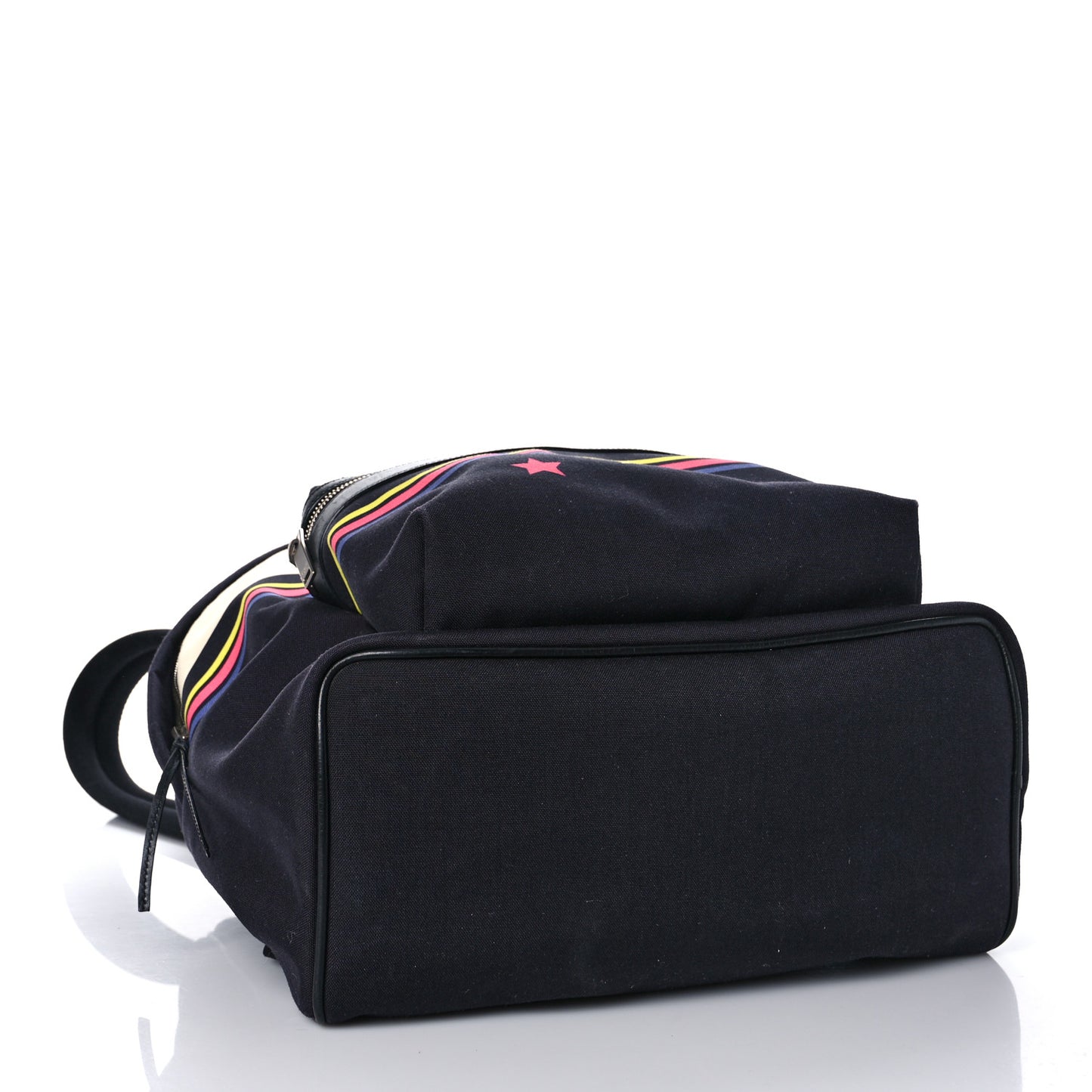 Nylon Twill Dinosaur Print City Backpack Black Multicolor