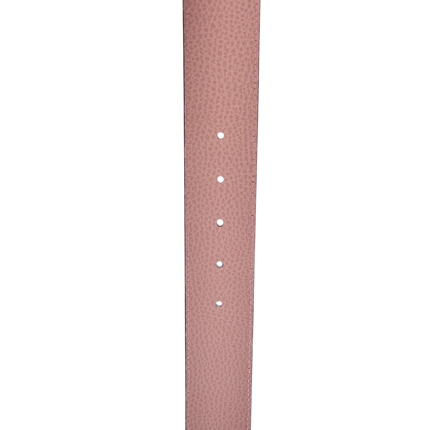 Gucci Calfskin 1973 Reversible Belt 85 34 Black Pink 5 of 6