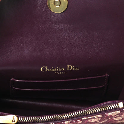 Christian Dior Oblique Saddle Belt Bag Bordeaux 4 of 8