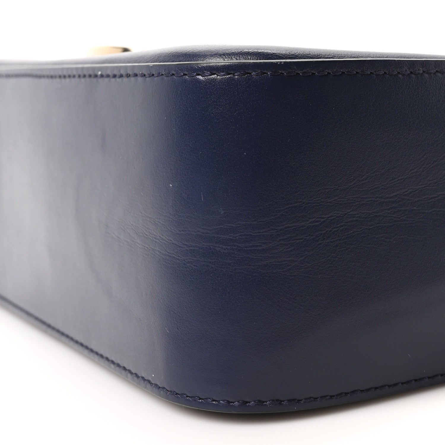 Salvatore Ferragamo Calfskin Gancini Lock Flap Crossbody Navy