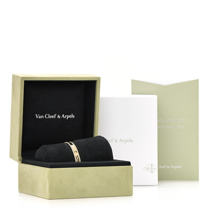 Van Cleef & Arpels 18K Yellow Gold Perlee Signature Bangle Bracelet M 4 of 4