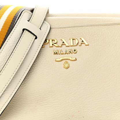 Prada Vitello Daino Camera Crossbody Bianco 8 of 16