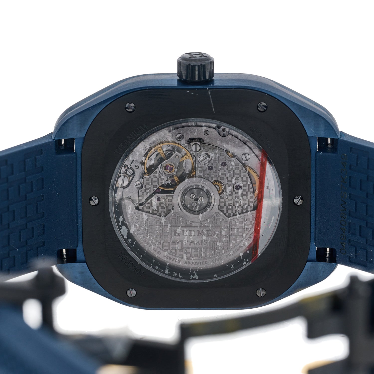 Hermes PVD Titanium Rubber 39mm H08 Automatic Watch Bleu Abysse 4 of 4