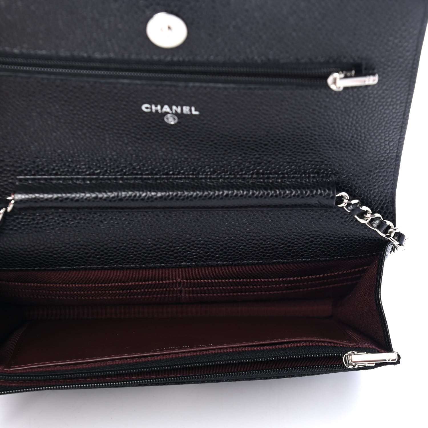 Chanel Caviar Quilted Wallet On Chain WOC Black 4 of 5