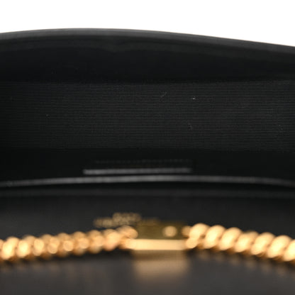 Saint Laurent Grain De Poudre Small Monogram Kate Satchel Black 5 of 14