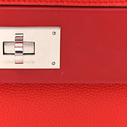 Hermes Taurillon Maurice Swift 24/24 29 Rouge De Coeur Rouge Piment 16 of 18