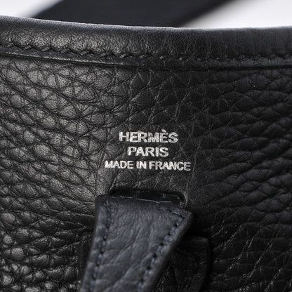 Hermes Taurillon Clemence Evelyne TPM Black 6 of 9