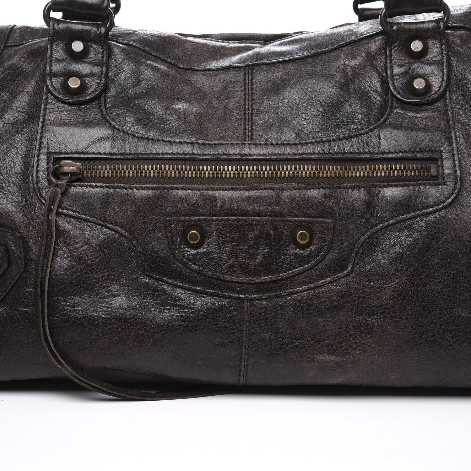 Balenciaga Agneau Classic Hardware Part Time Cigare Fonce 10 of 14