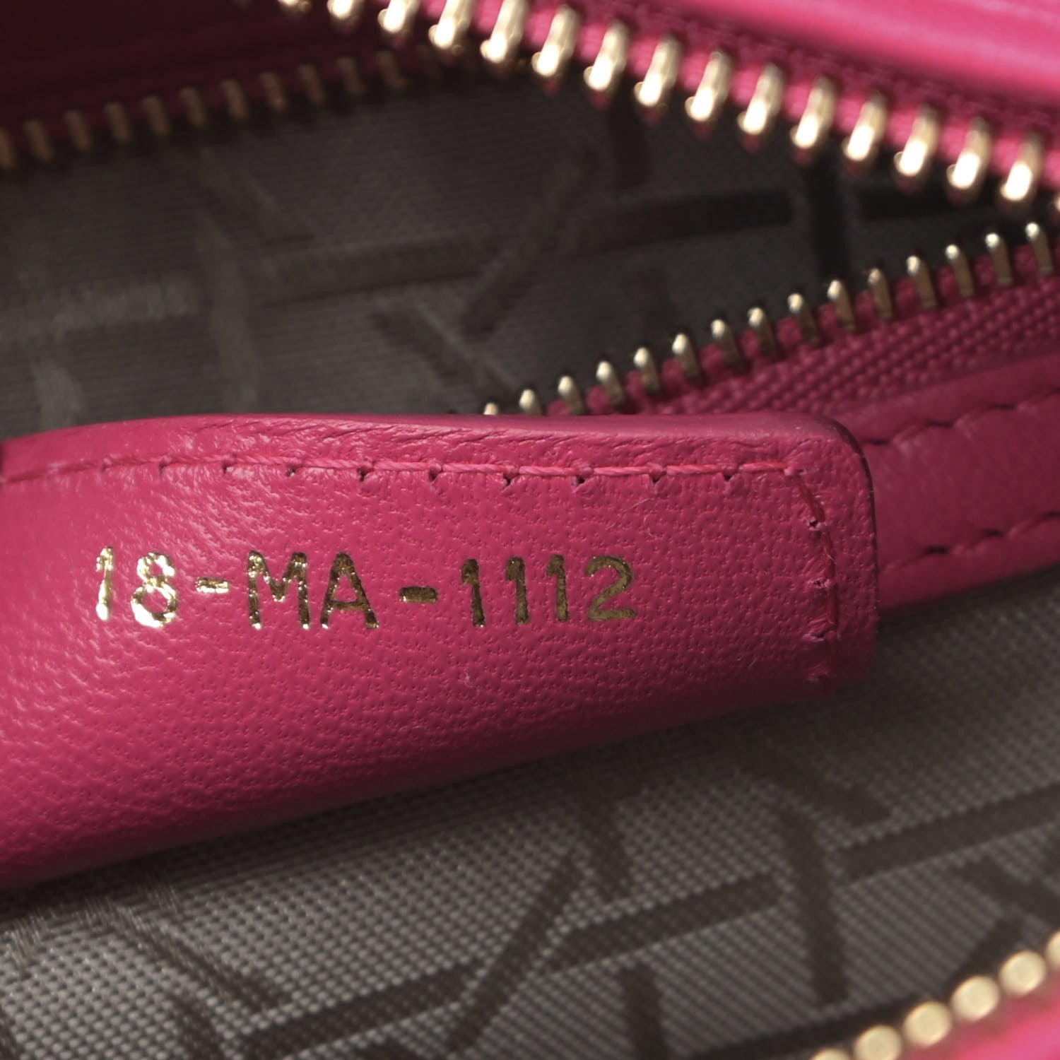 Christian Dior Lambskin Cannage Medium Lady Dior Fuchsia 7 of 12