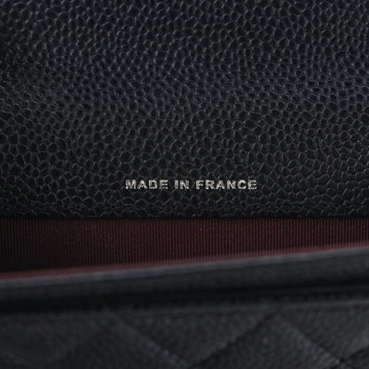 Chanel Caviar Quilted Flap Card Holder Wallet Black 7 of 7