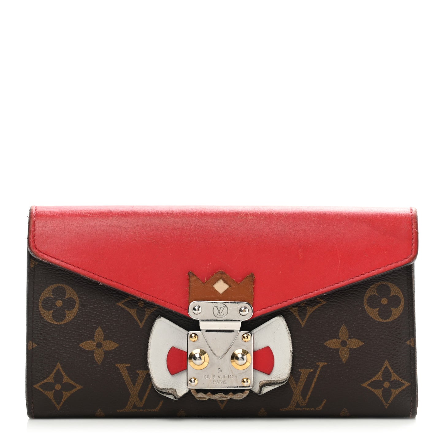 Monogram Tribal Mask Sarah Wallet Rouge