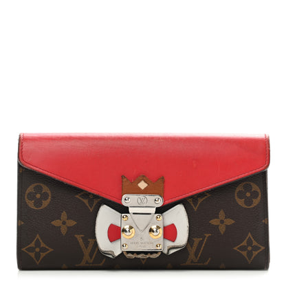 Louis Vuitton Monogram Tribal Mask Sarah Wallet Rouge 1 of 9