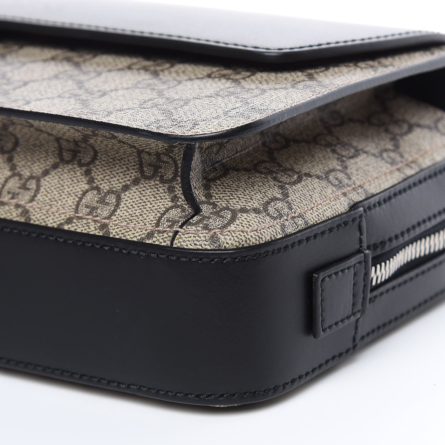 Gucci GG Supreme Monogram Mens Eden Wristlet Black 10 of 11
