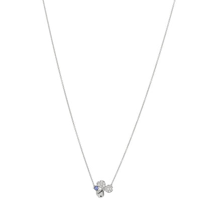 Tiffany Platinum Diamond Tanzanite Paper Flowers Pendant Necklace 1 of 3